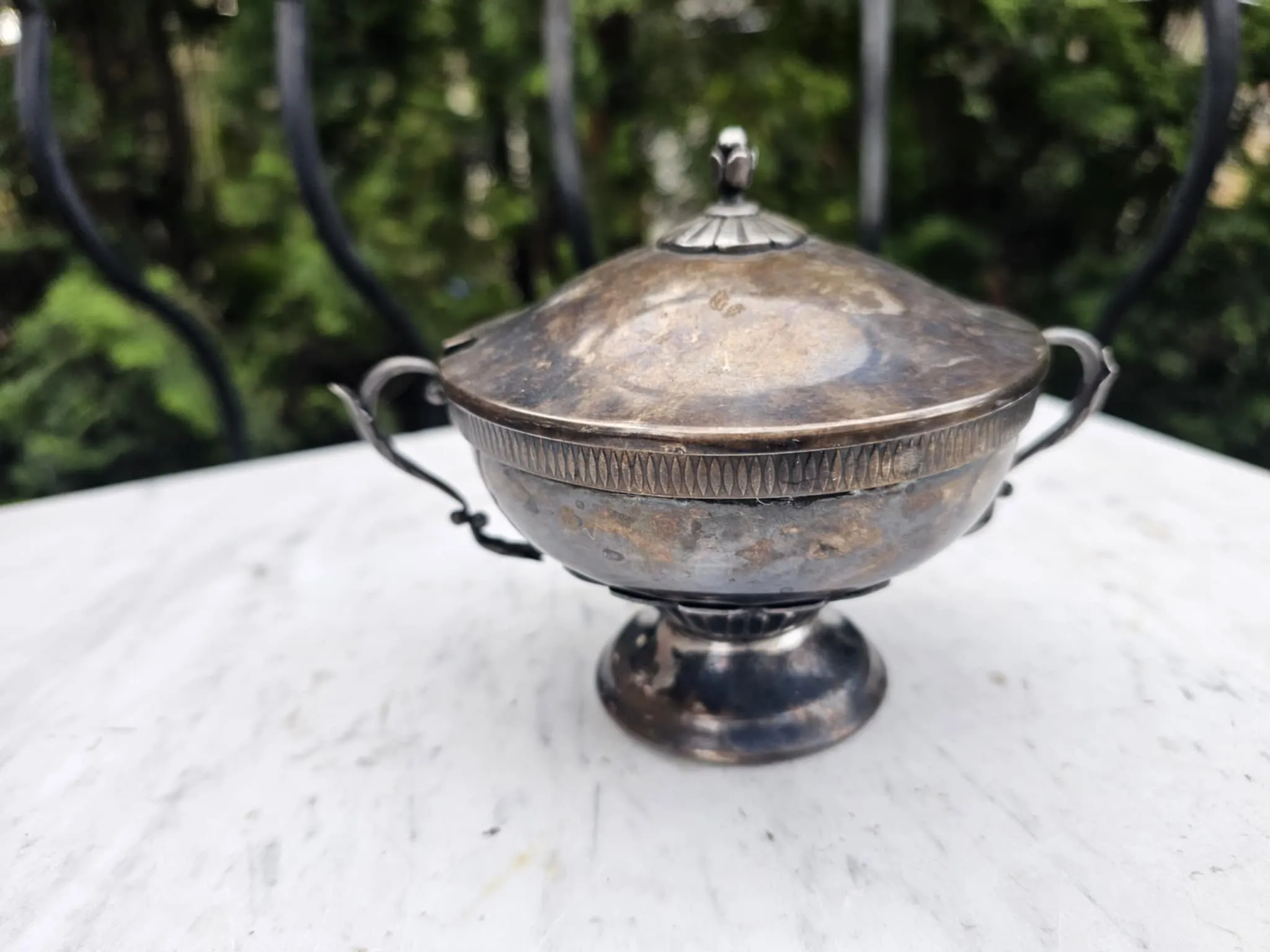 Art deco cukiernica platerowana,Hefra