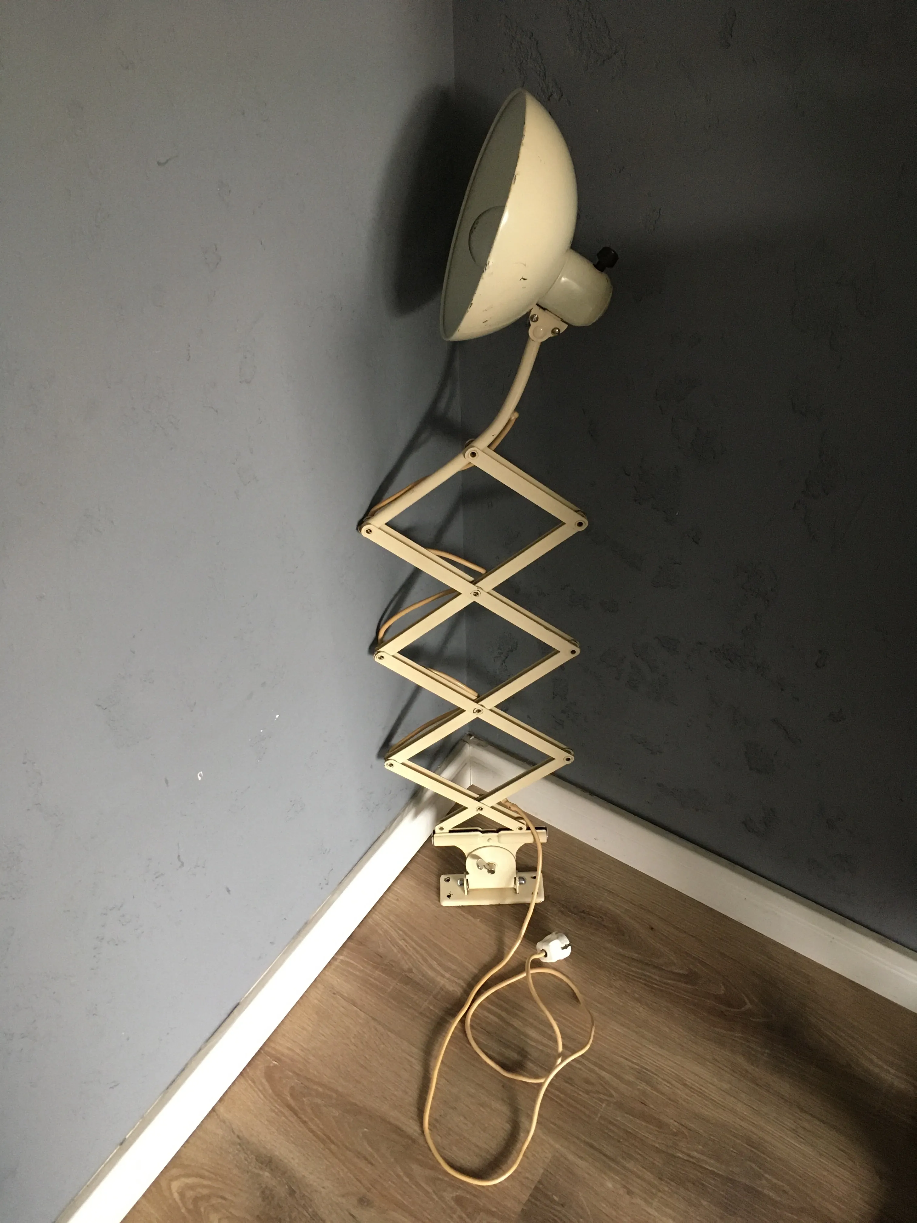 Kaiser Idell, Scissor Wall Lamp, design Christian Dell, lampa vintage