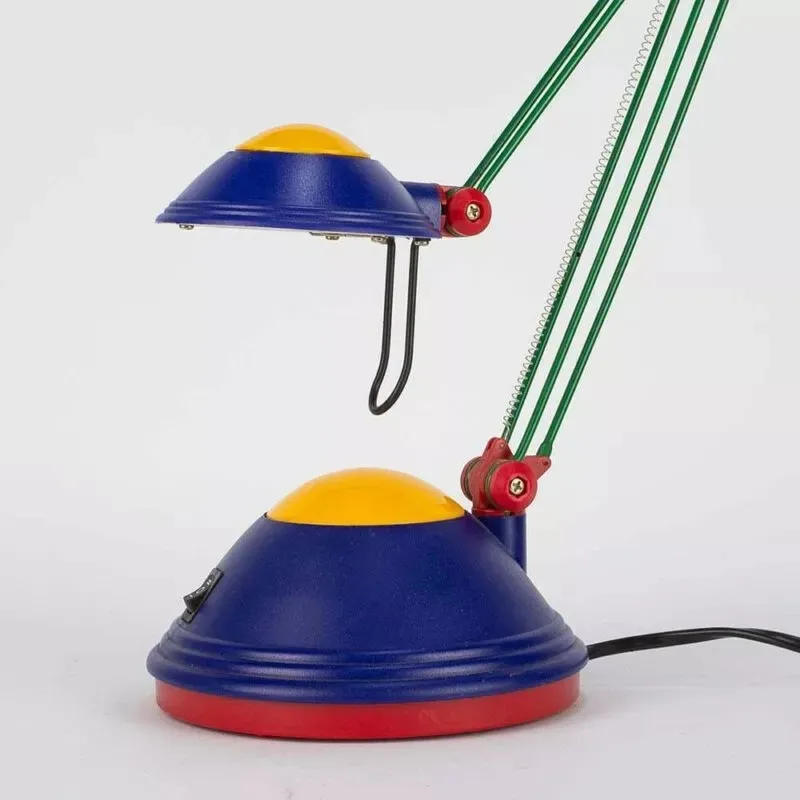 Lampa stołowa Memphis, kultowa, kosmiczna, vintage