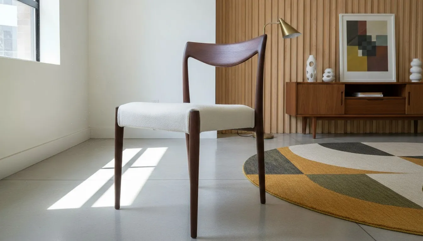 Norweskie krzesło teakowe Rolf Rastad, Adolf Relling, "Bambi" model 65