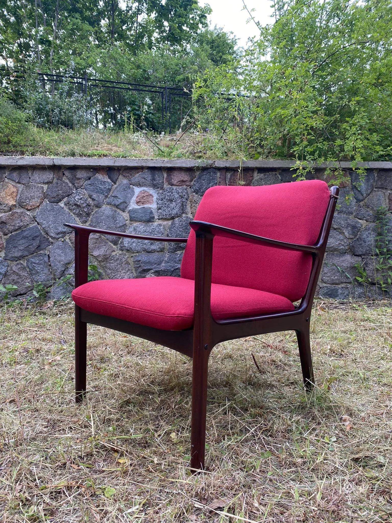 Fotel PJ112, proj. O.Wanscher, Poul Jeppesens, Dania, lata 60.