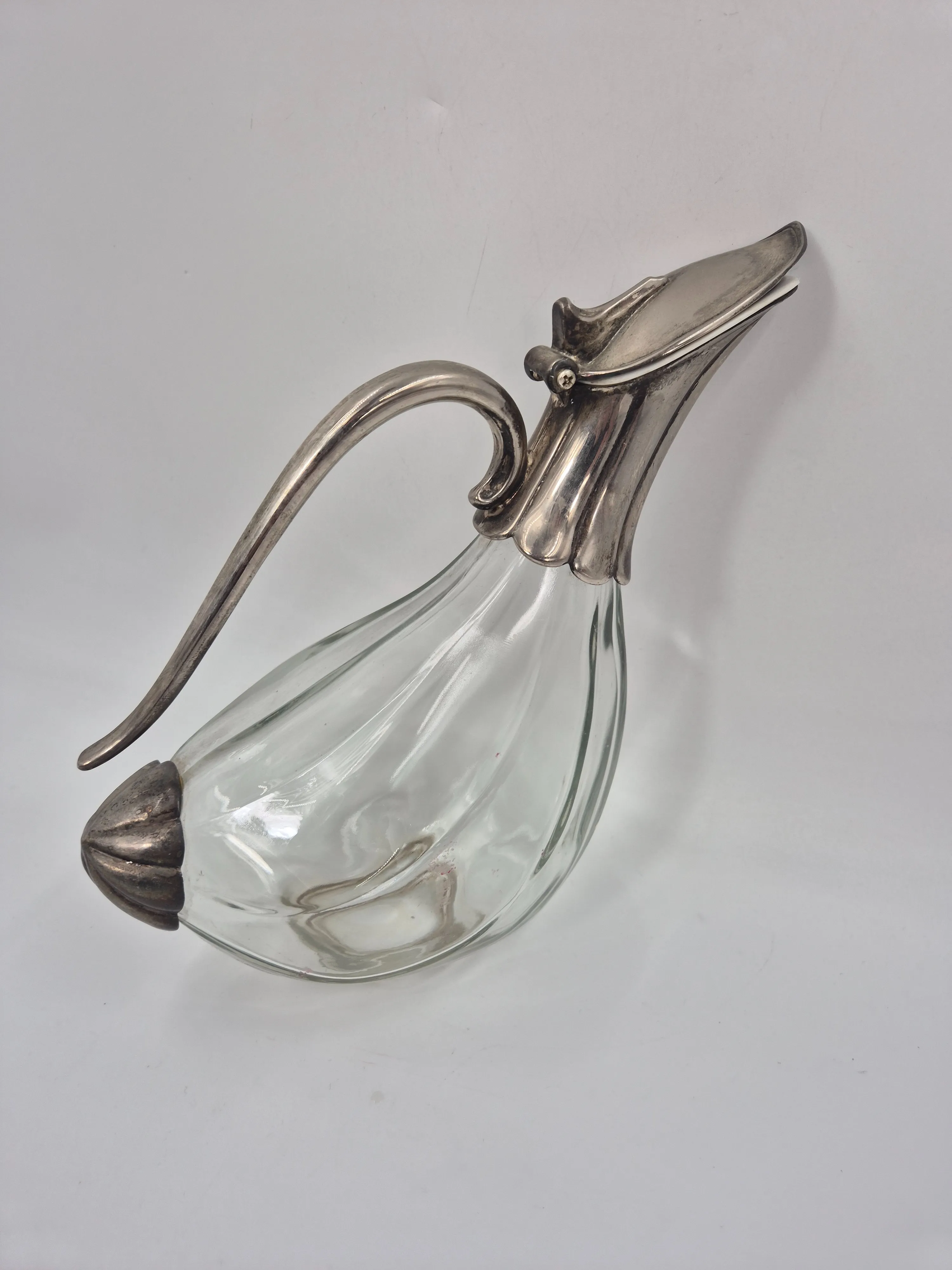 Dzbanek kryształowy posrebrzany 20x11x25 cm 0,9 l