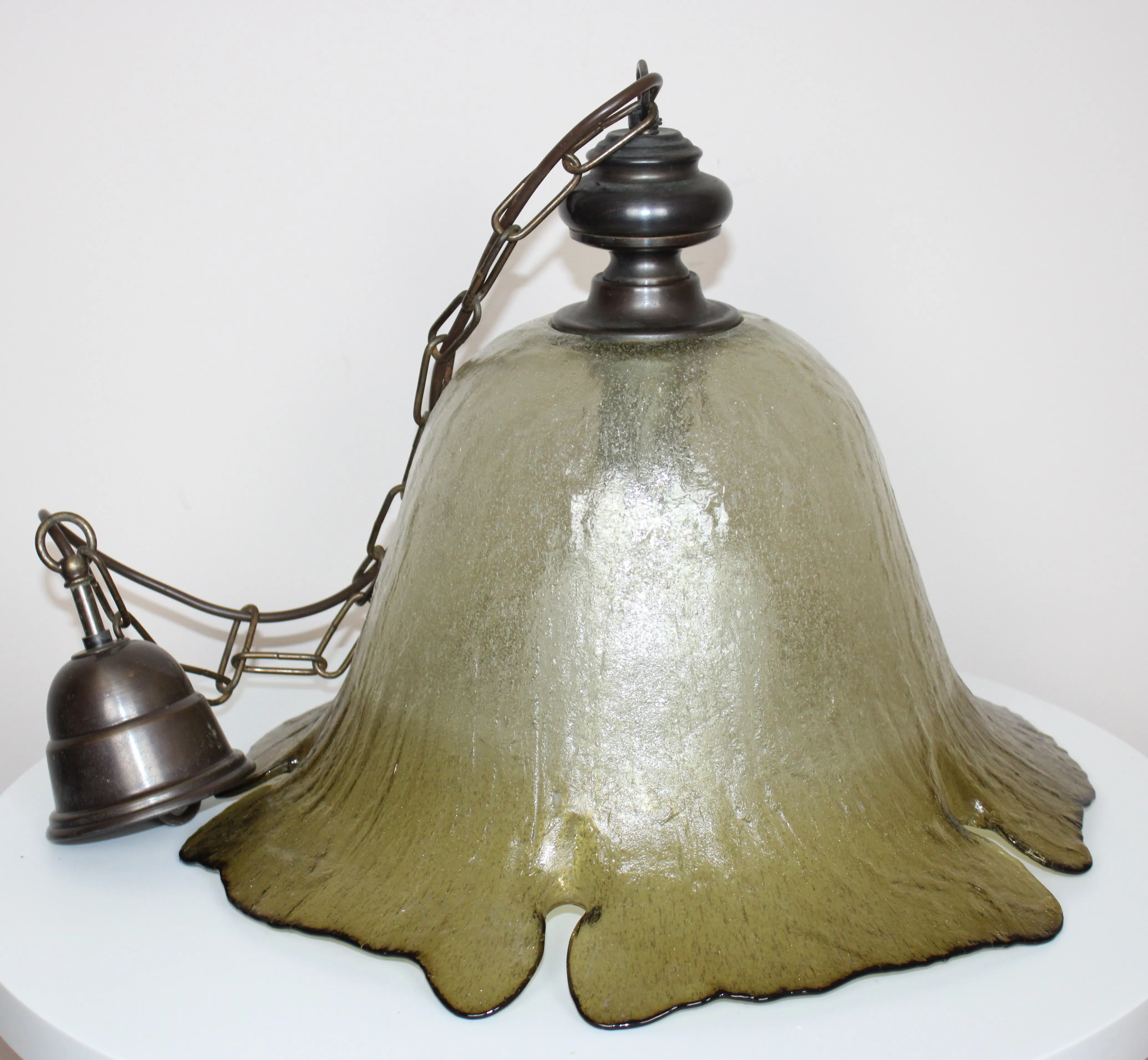 Lampa wisząca duży kwiat, Peill+Putzler, Niemcy, lata 70.