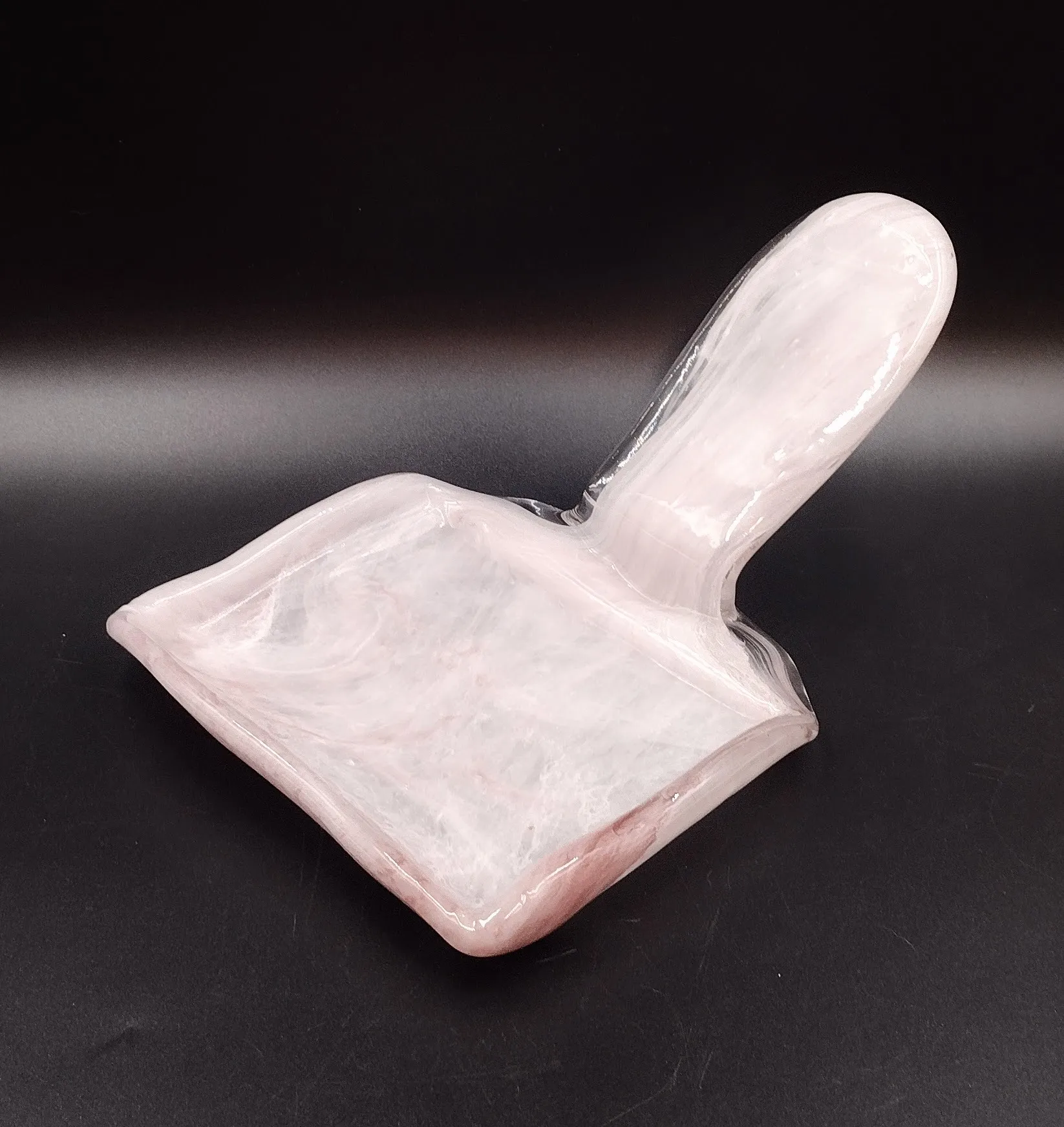 Świecznik szklany Kaspar Glas szkło Niemcy PRL DDR 60te retro vintage