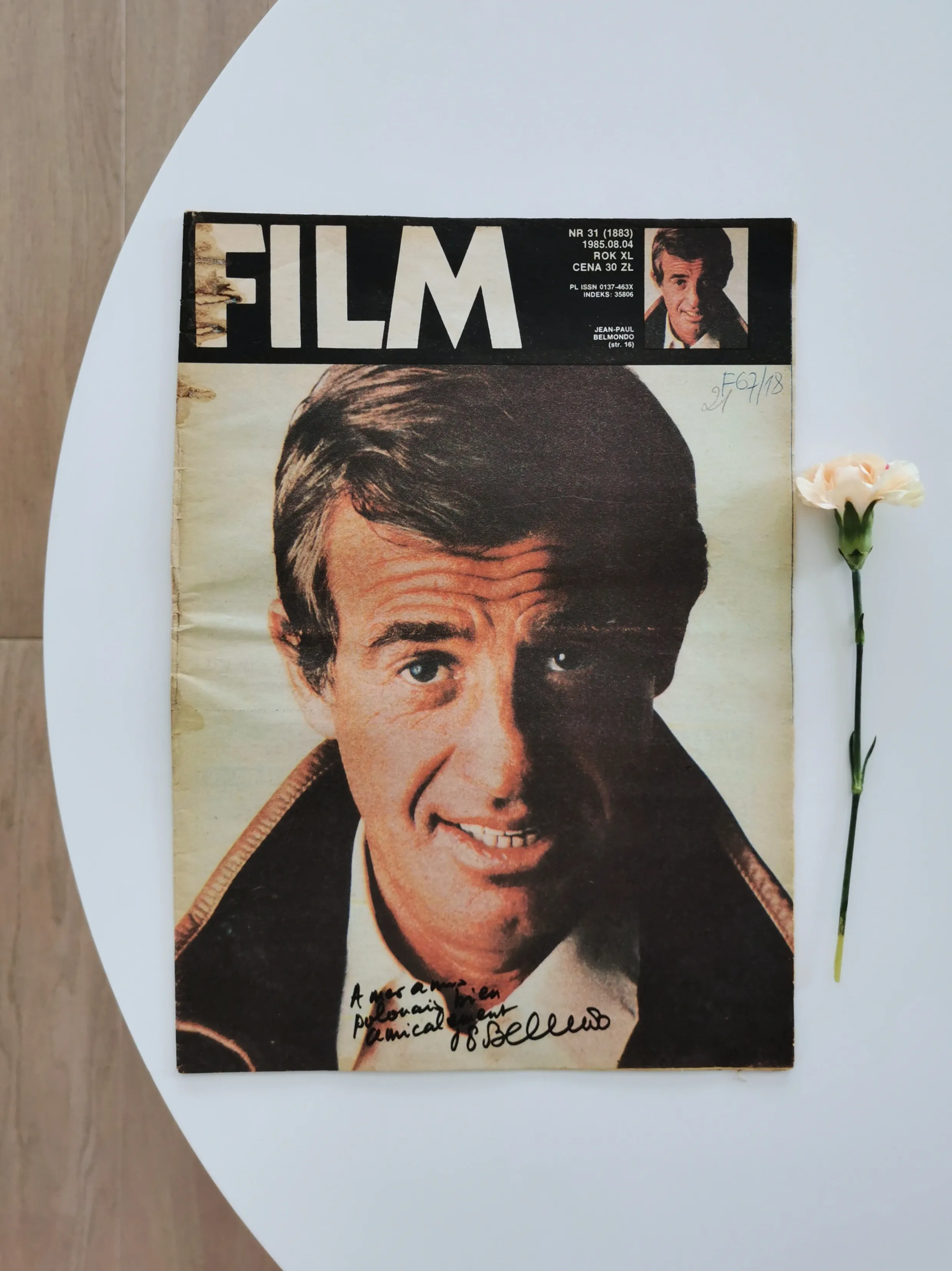 Czasopismo Film, 1985 rok, okładka z Jean Paul Belmondo