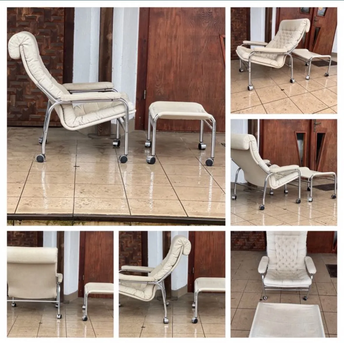 Noboru Nakamura dla Ikea. Fotel z podnóżkiem, model Bore