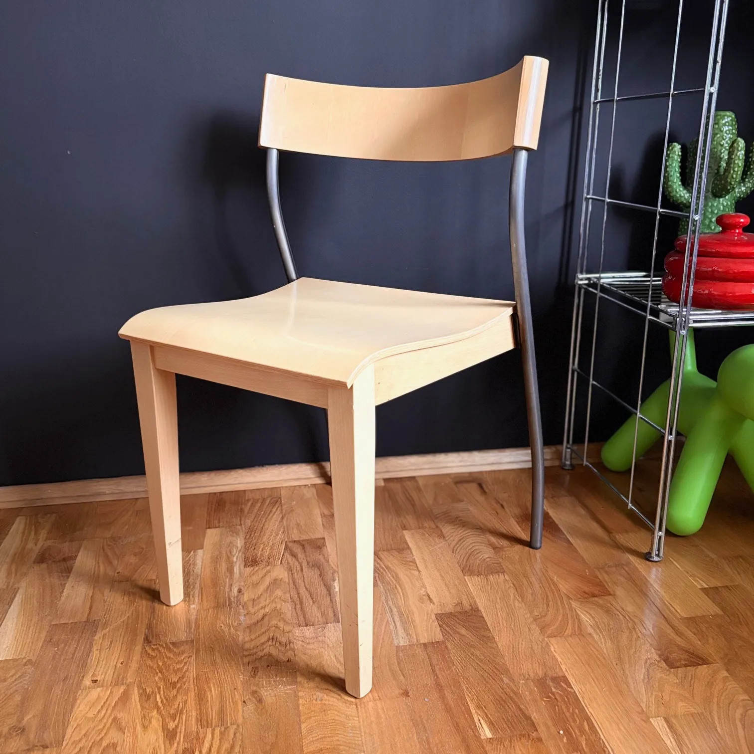 Krzesło, Ikea, proj. Tina Christensen, postmodernistyczne, 1992 r., vintage