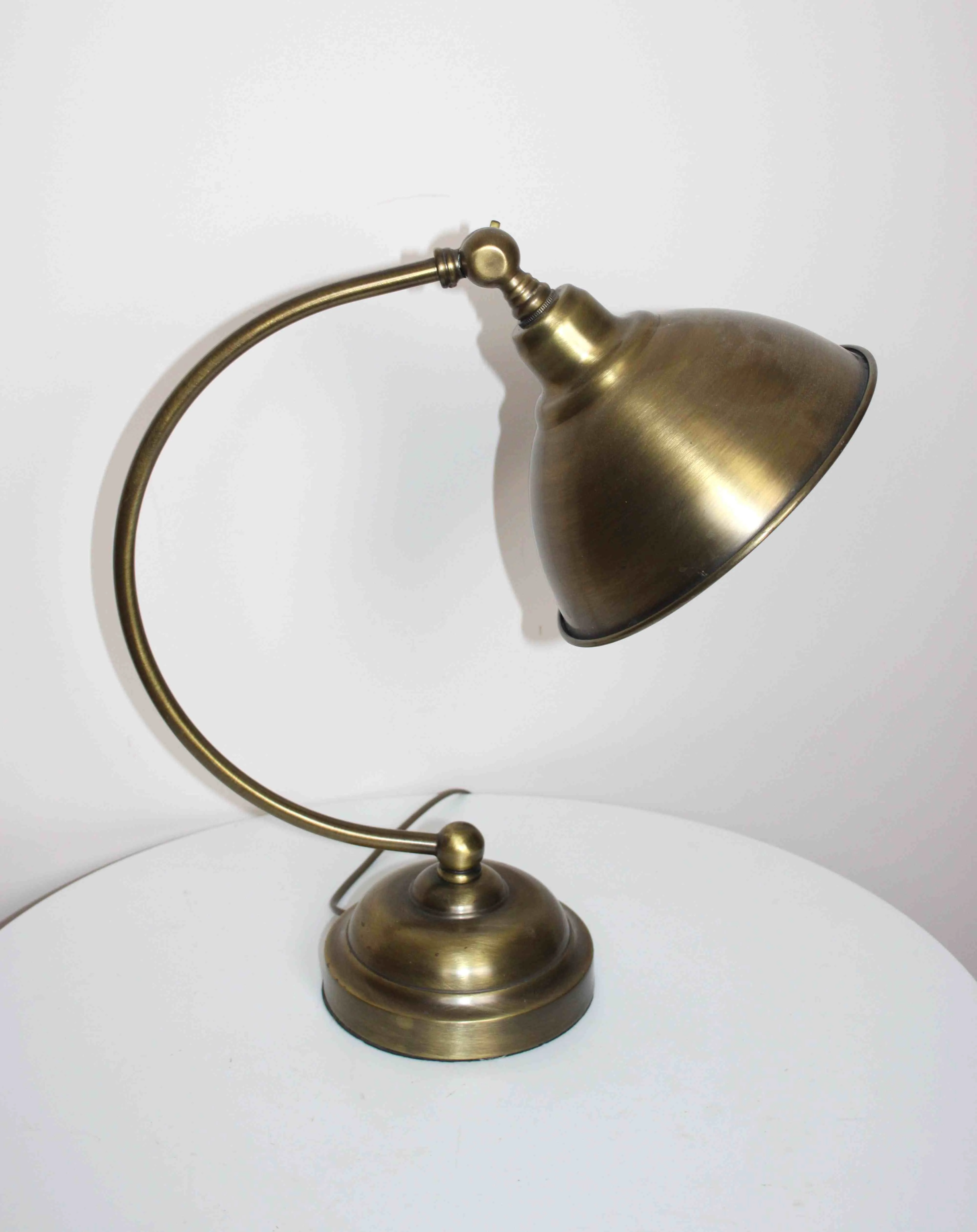 Lampa biurkowa Laura Ashley, mosiądz, Anglia