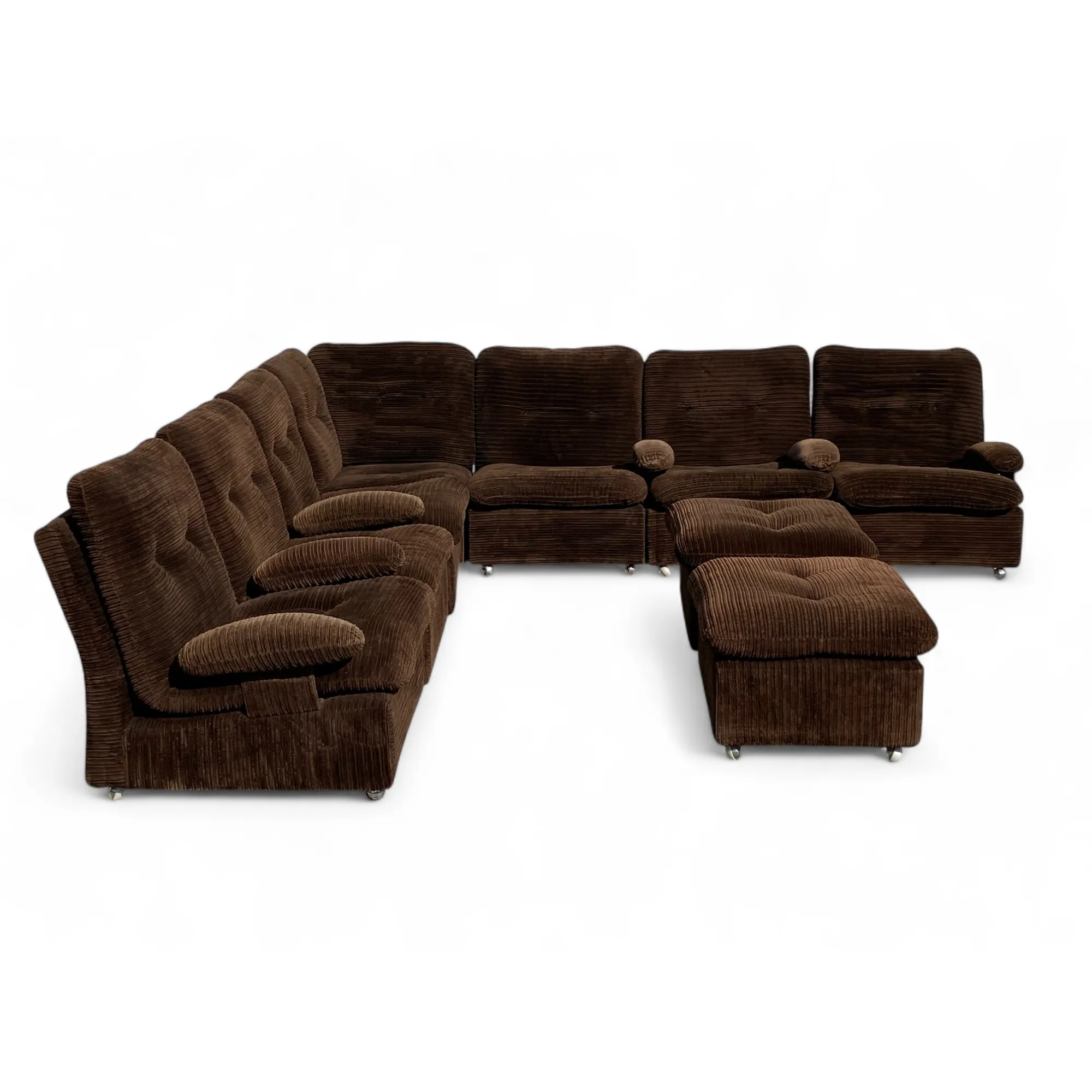 Modułowy narożnik wypoczynkowy vintage, lata 70.