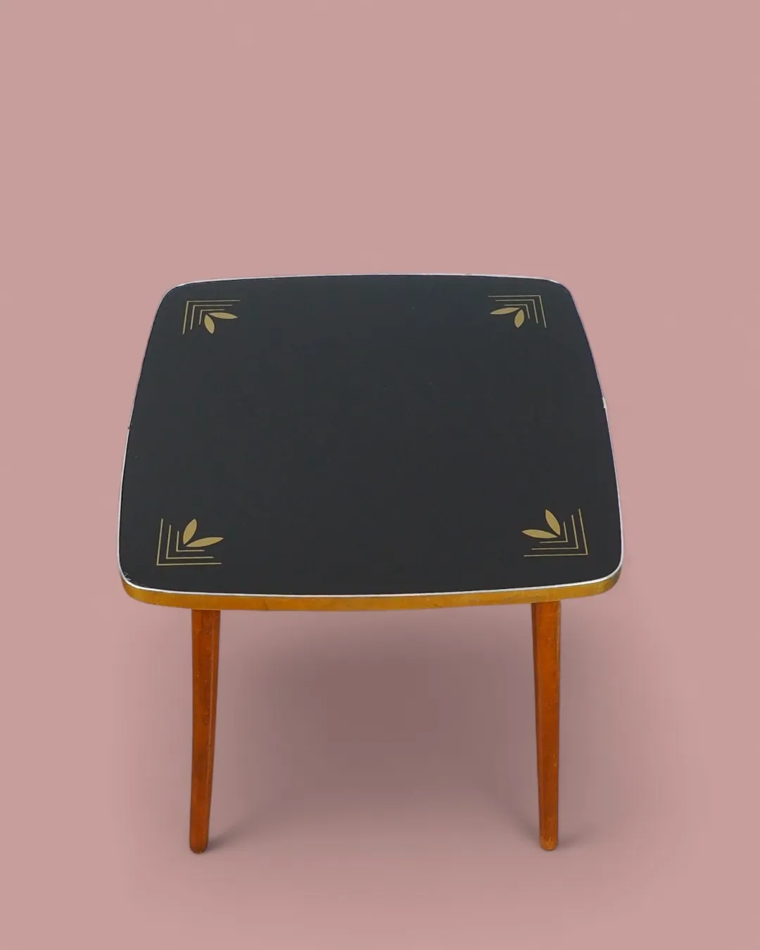 Stolik kawowy z botanicznym wzorem | Albert Busch, lata 60. | Mid-century modern