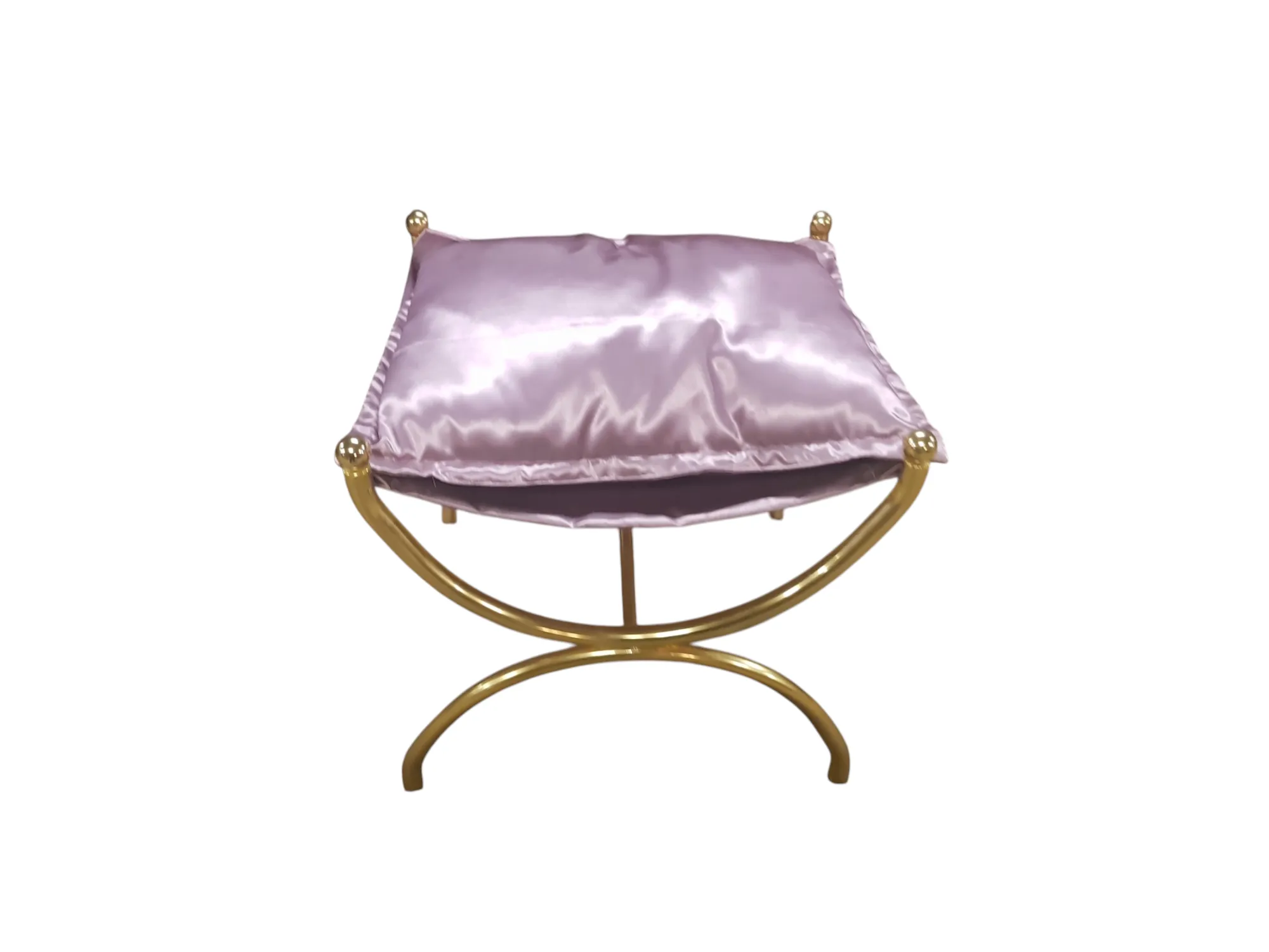 Taboret mosiężny, Czechy, lata 60.