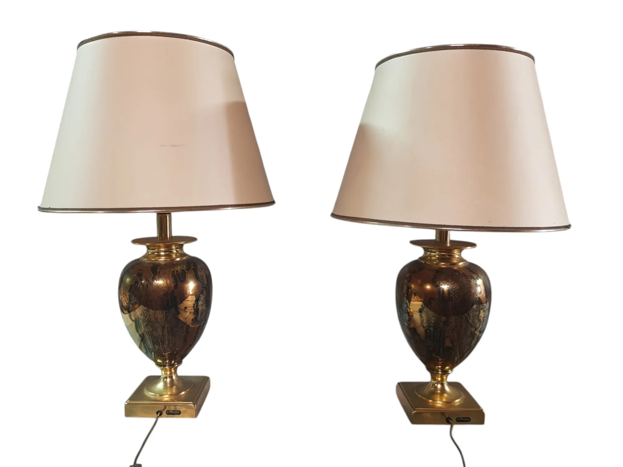 Luksusowa Para Lamp Stołowych Le Dauphin France, Lata 70. XX w.