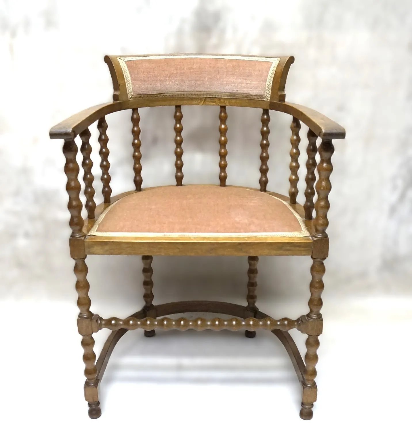 UNIKATOWY FOTEL ANTYCZNY W STYLU EDWARDIAŃSKIM