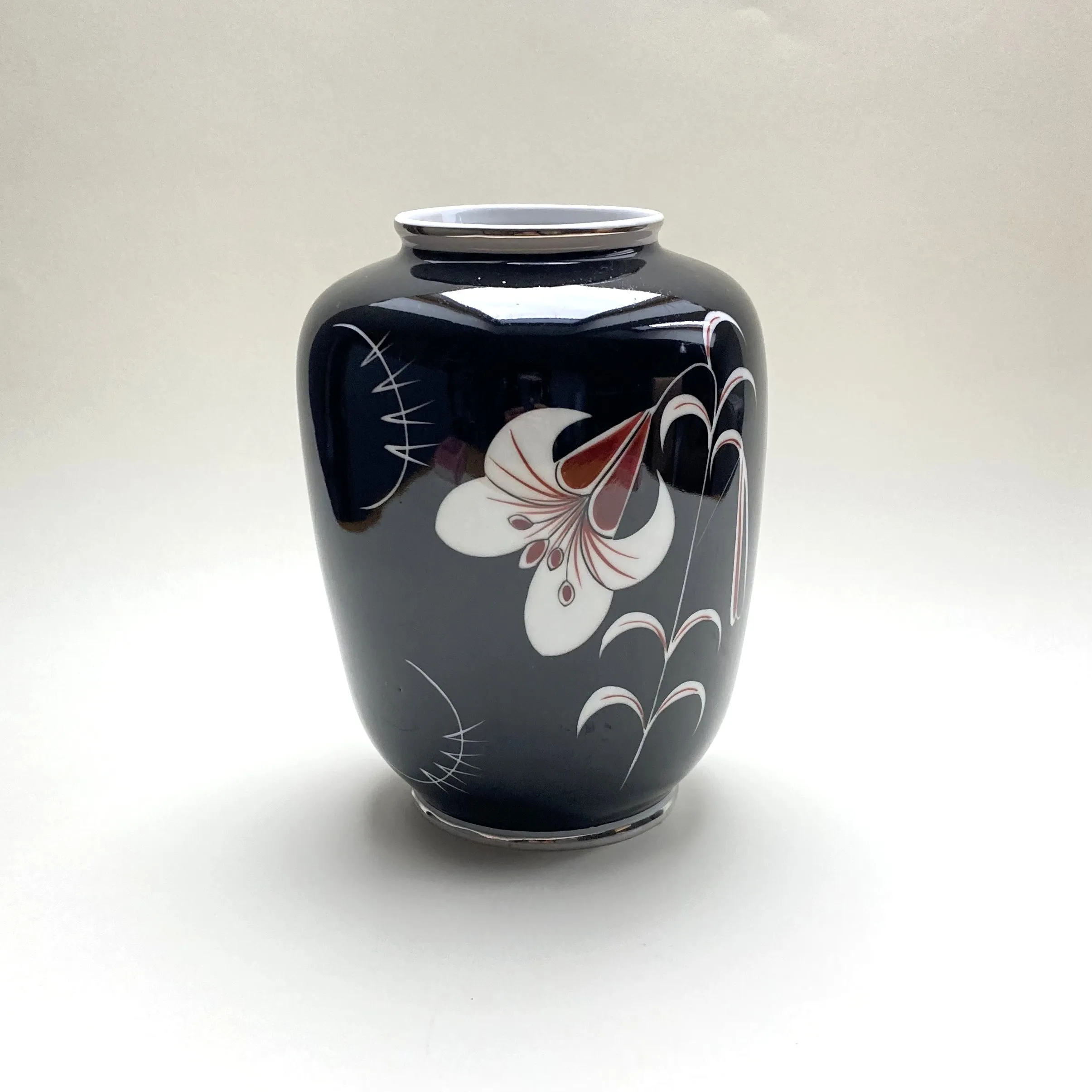 Wazon porcelana ręcznie malowana, lata 60. Spechtsbrunn, Niemcy