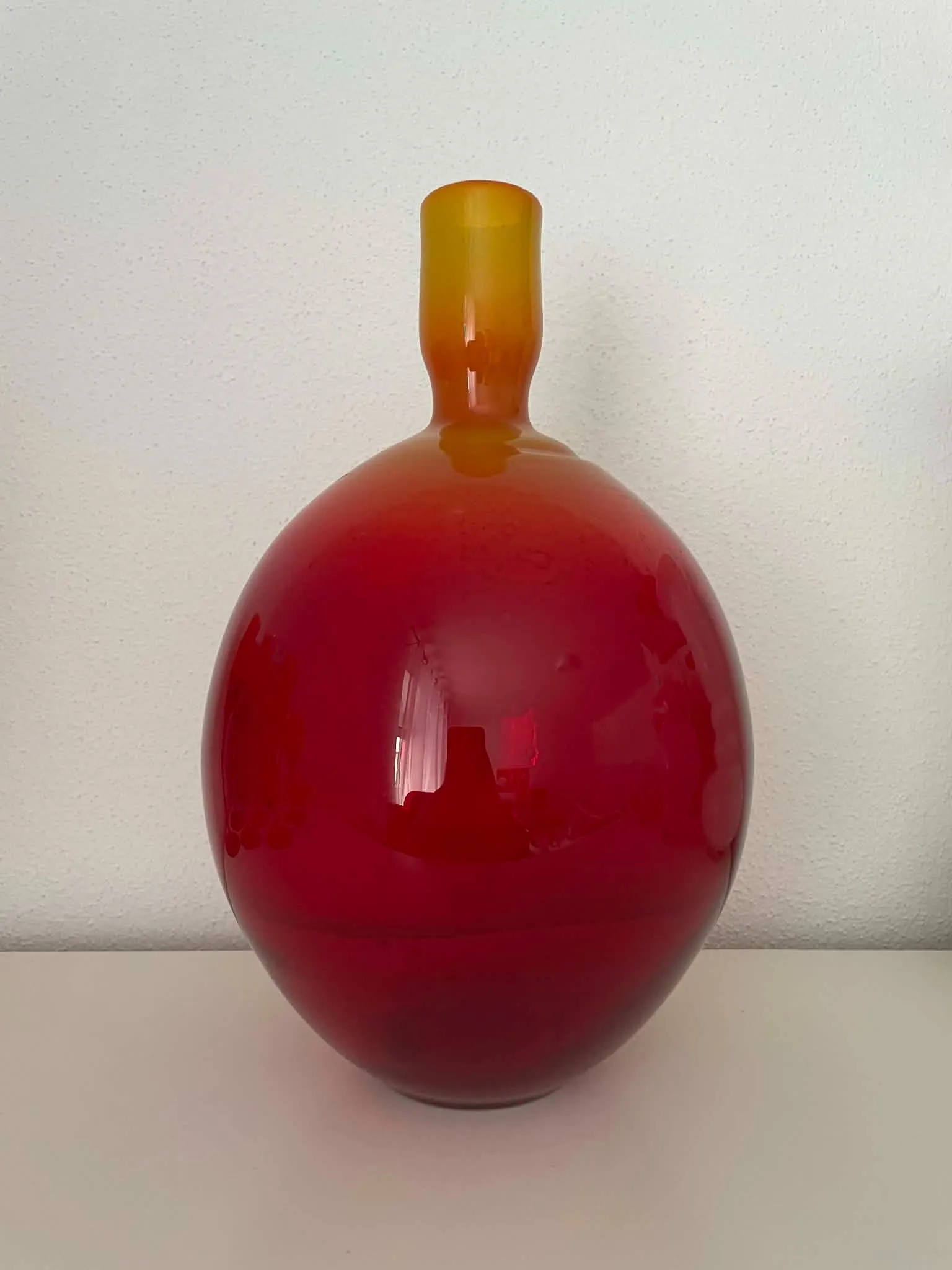 Butla Alicja Horbowy wazon antico Huta Sudety / Barbara szkło kolorowe prl