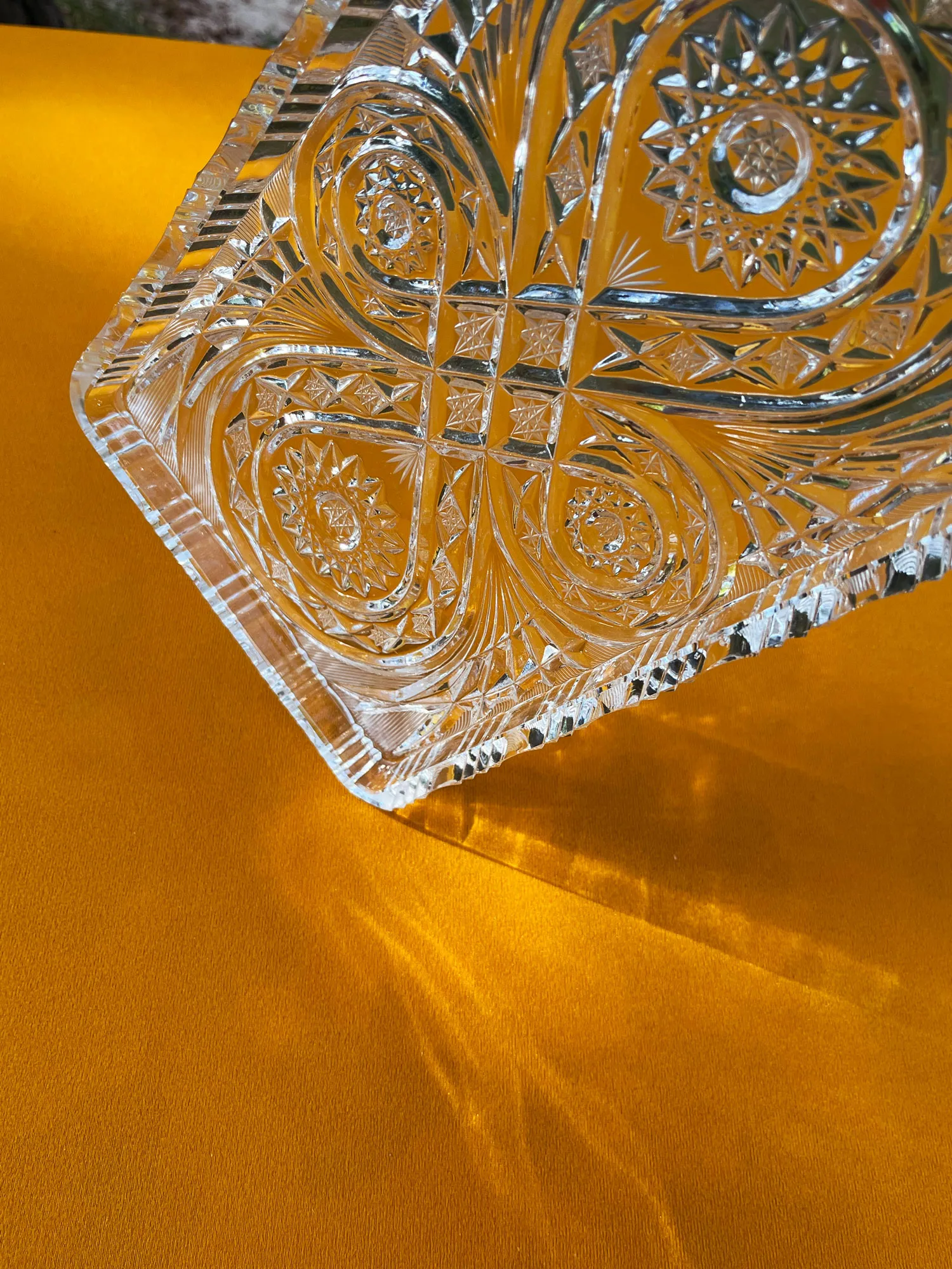 Taca kryształowa, huta Julia, lata 60